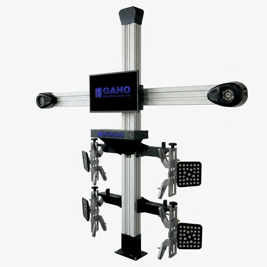 Alinhador 3D GAHO GH-3000 com torre, câmeras e alvos
