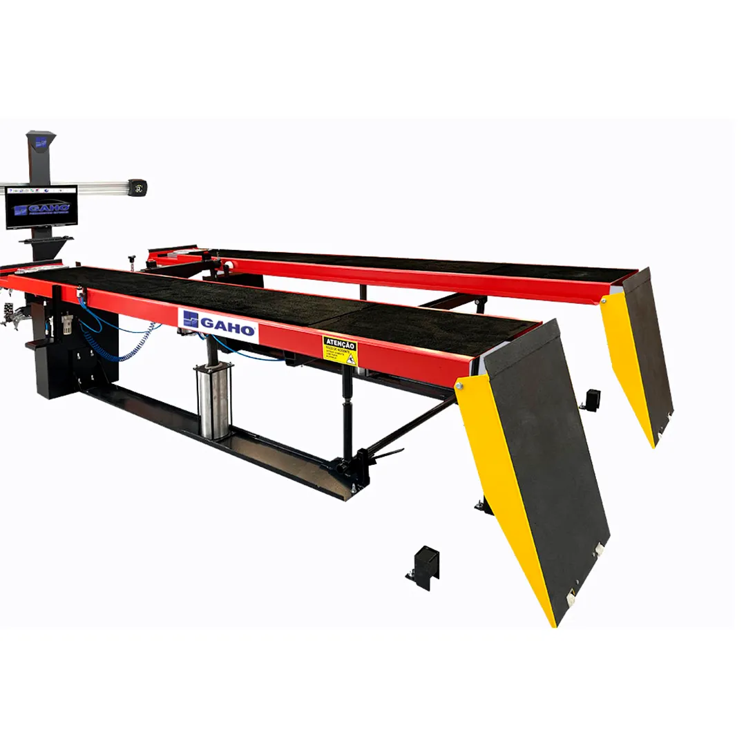 Rampa de alinhamento GAHO com alinhador 3D instalado